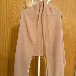 Elegant Tan Women's Crinkle Scarf Shawl